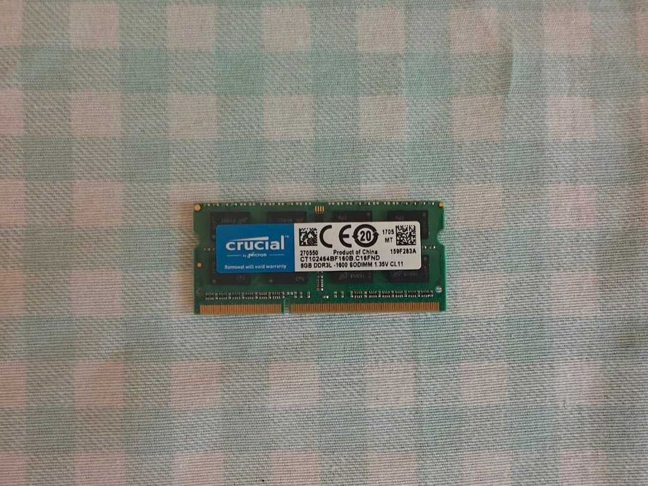 Pamieć RAM Crucial 8GB DDR3L CT102464BF160B