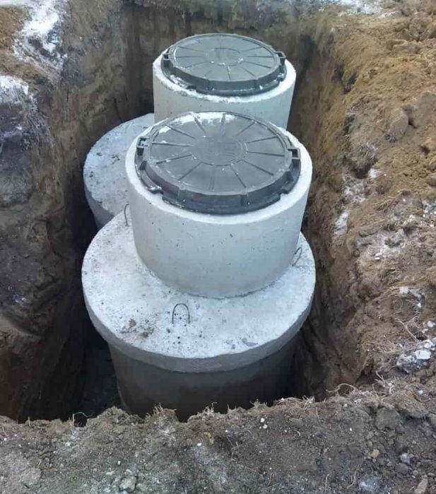 Канализация из бетонных колец септик - КВ500 гарантия на все работы