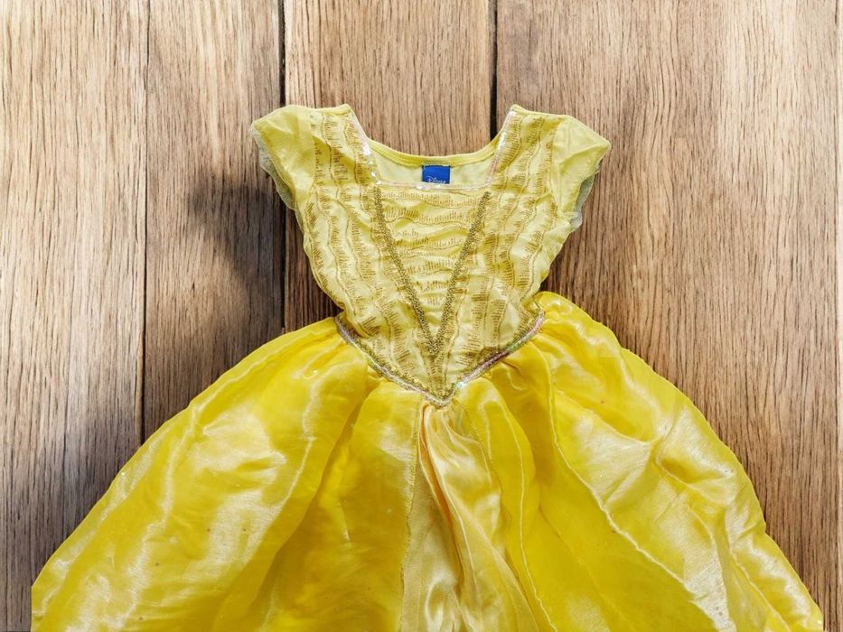 карнавальное платье белль красавица и чудовище с короной 5-6 лет