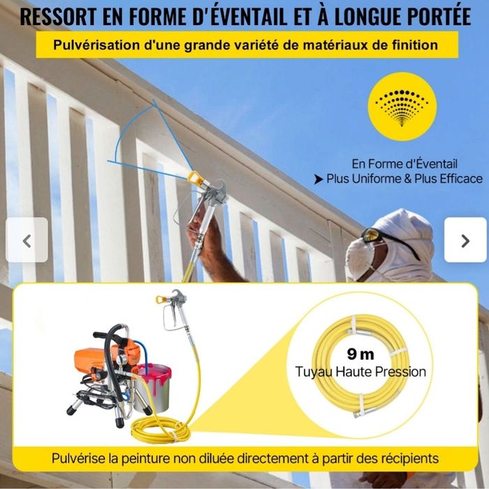 Pulverizador sem ar VEVOR com mangueira de alta pressão