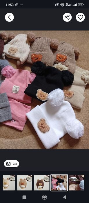 Нові шапулі від 0-до 3 років