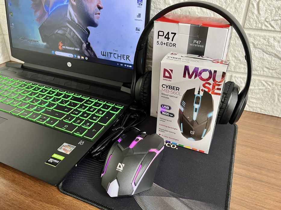 Мощный HP Pavilion / 144Hz / Ryzen 5 / GTX 1650ti / 16Gb / игры + комплект