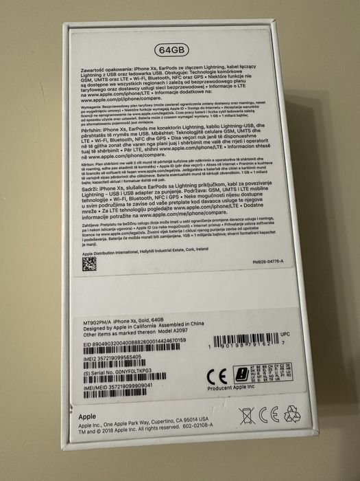 iPhone xs, 64 GB, Gold