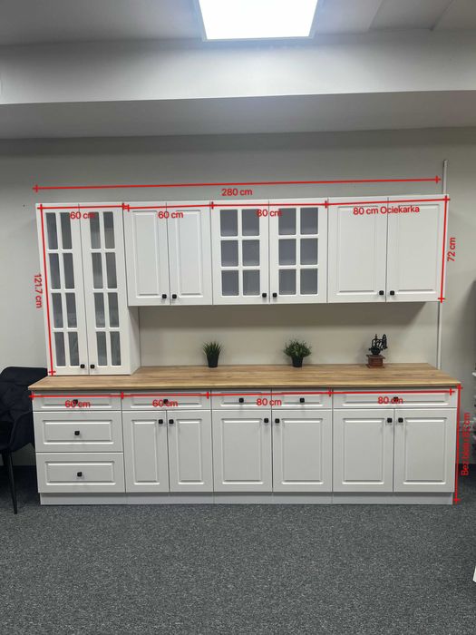 Meble kuchenne KUCHNIA zestaw 280 cm ZMONTOWANE Transport