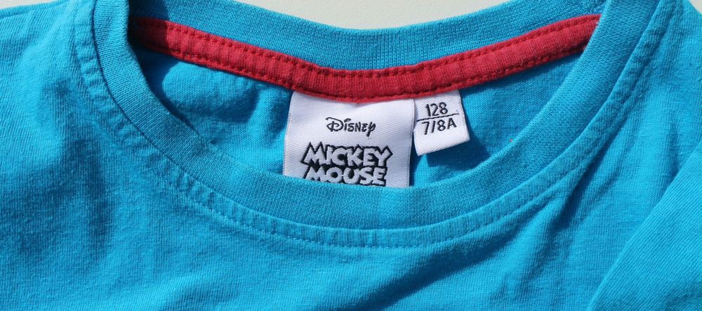 Niebieski T-shirt z myszką Mickey firmy: Disney