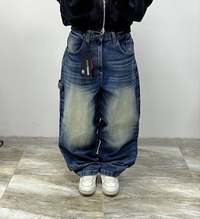 Нові широкі джинси Baggy fade carpenter jeans rap sk8 широкие джинсы бегги фейд Jaded Ldn ty