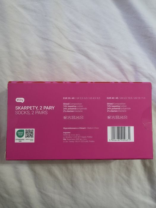 Zestaw prezentowy dla par skarpetki prezent walentynki