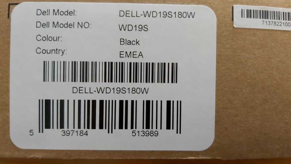 Nowa stacja DELL USB TYPE-C WD19S 180W. Gwarancja.