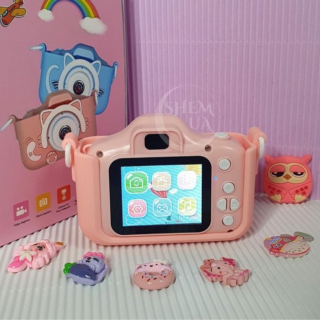 Детский фотоаппарат Котики фото, видео, рамки