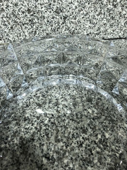 Fruteira/Centro de Mesa Cristal Bohemia