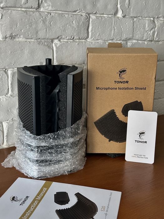 Osłona akustyczna do mikrofonu – TONOR Microphone Isolation Shield