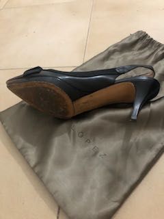 Sapatos aberto atrás preto Pura Lopes