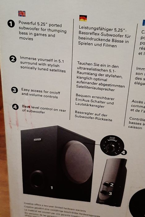 Sistema de som Creative