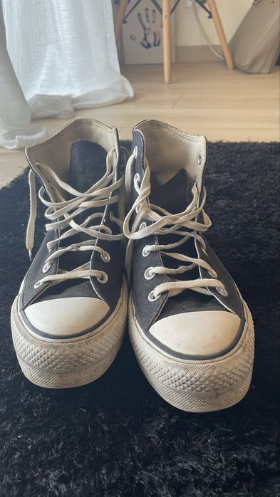 All Star Bota Pretas Plataforma