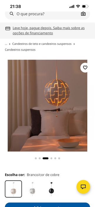 Vendo dois candeeiros Ikea Star Wars