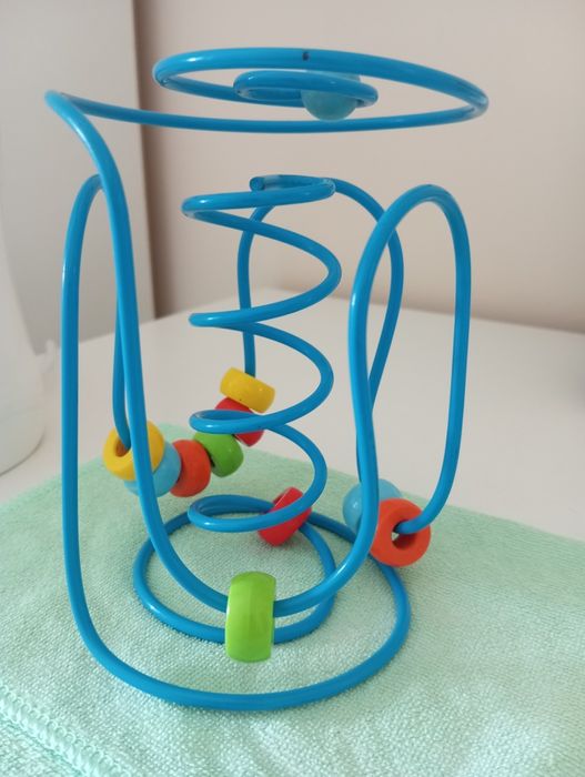 Przeplatanka koralikowa metalowa, labirynt