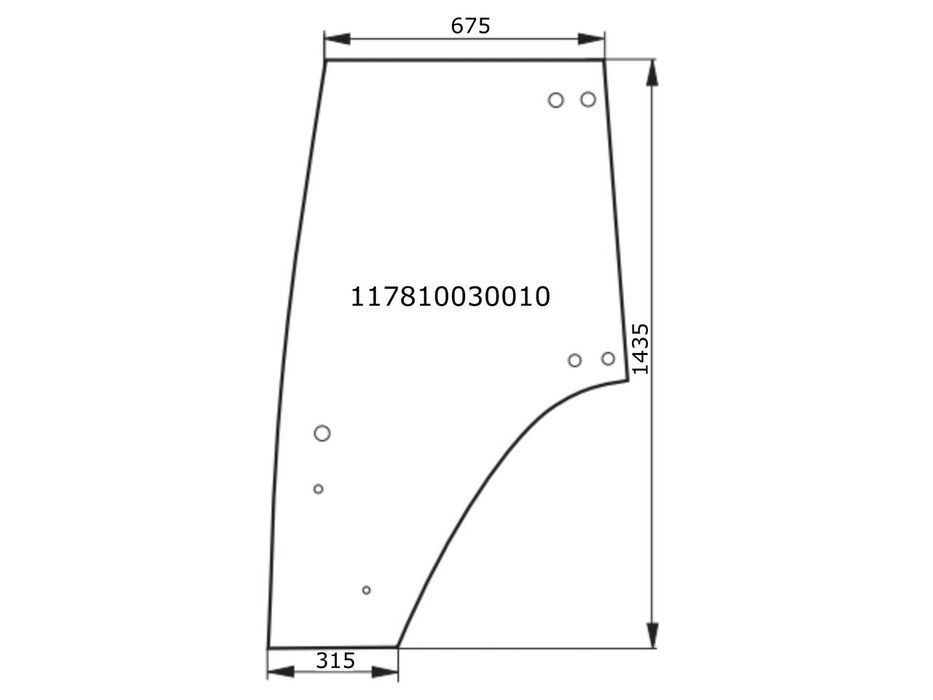 szyba drzwi lewe fendt farmer favorit