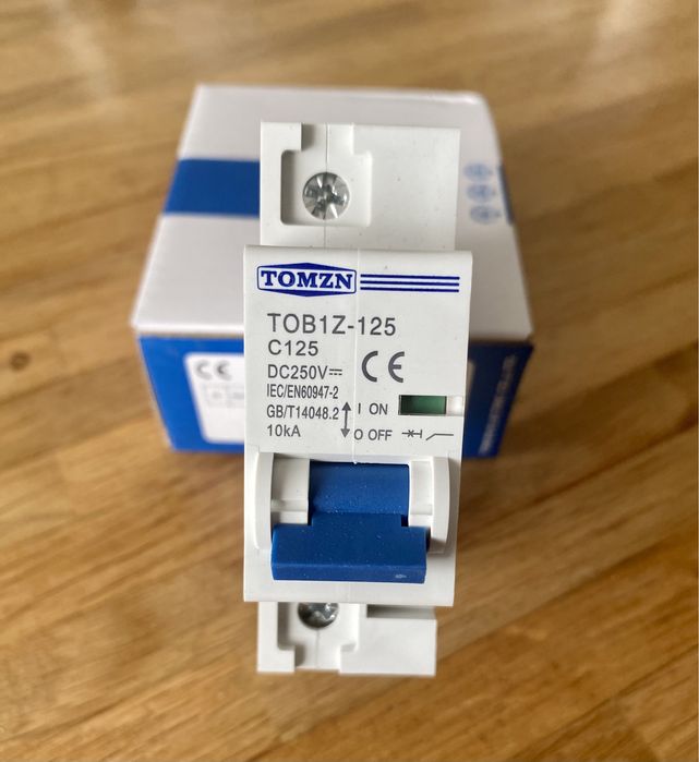Автомат постійного струму 125A 125А DC 250V 1P TOMZN