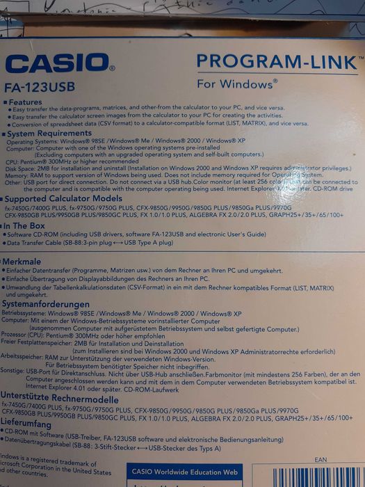 cabo USB CASIO novo para passar fotos e dados