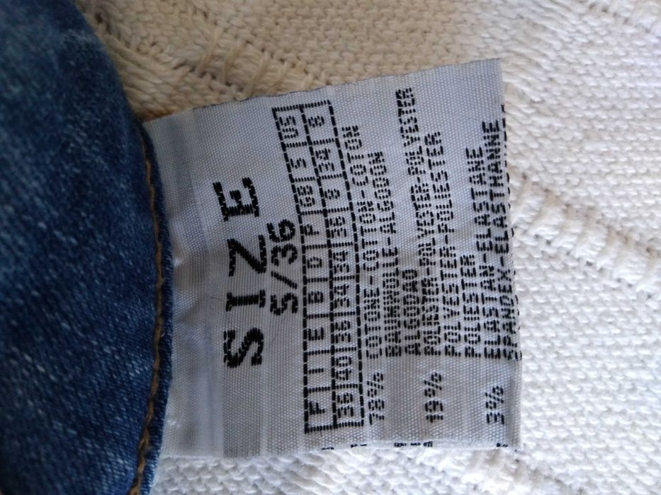 Calças Ganga Azuis Denim Jeans S/36