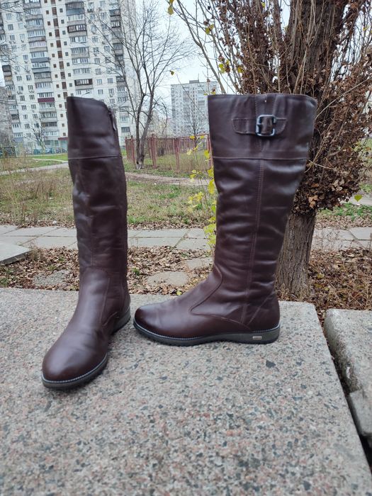 Кожаные сапоги зима размер 36