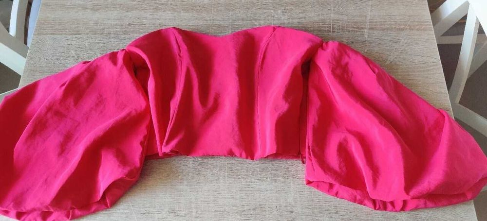 bluzka gorset crop top różowa