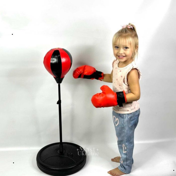 груша для бокса на підставці боксерський набір дитячий комплект повний