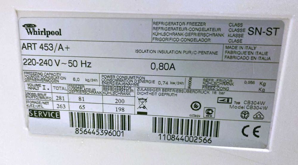 Lodówka do zabudowy Whirlpool ART 453/A+ Nowy Tomyśl • OLX.pl