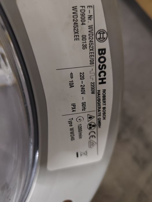 Porta máquina lavar bosh