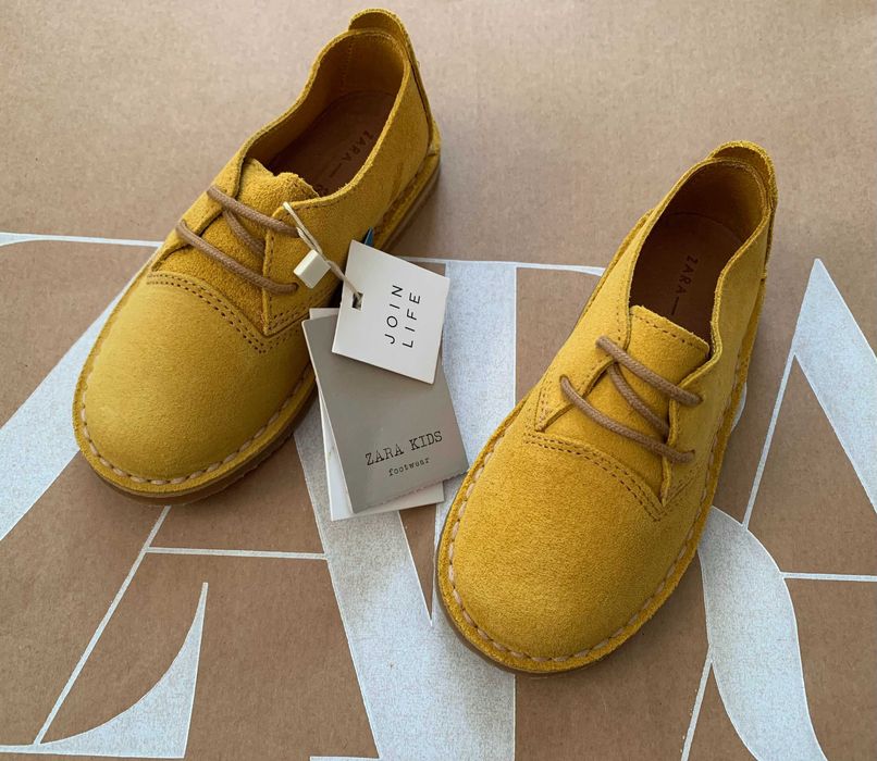 Туфлі Zara 23 Натуральна замша кросівки