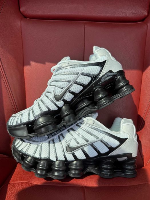 (БЕЗ ПЕРЕДОПЛАТИ) Nike Shox TL Black White найк шокс тл чорні білі кросівки