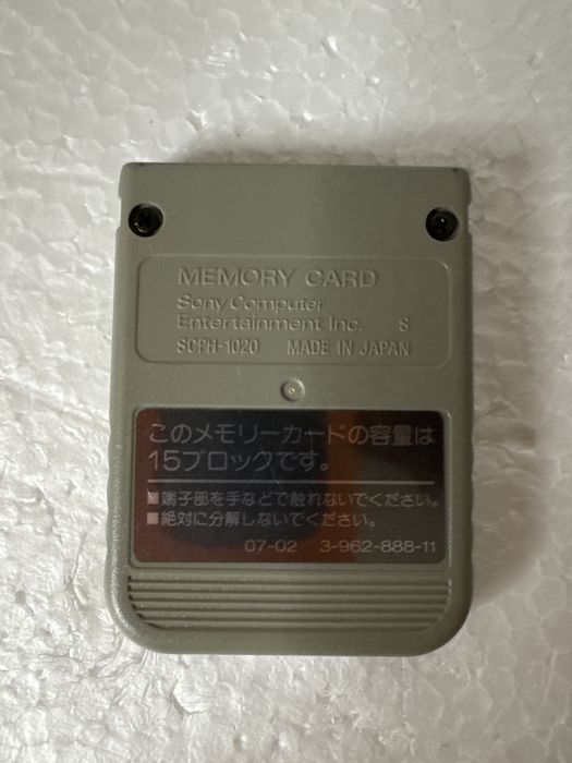 Oryginalna karta pamięci do Sony Playstation 1 ps1 psx