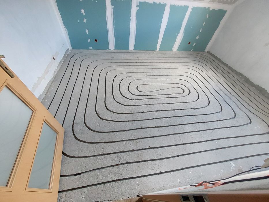 Frezowanie pod ogrzewanie podłogowe . Podłogówka . Sucha zabudowa.