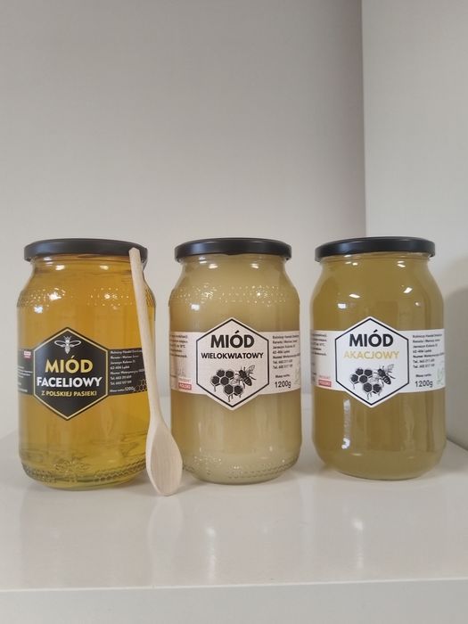 Zestaw Miodów z Własnej pasieki 1200g