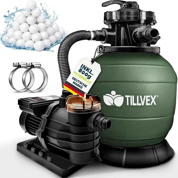 Filtr Piaskowy do Basenu z Pompą TILLVEX 10 m³/h ZESTAW