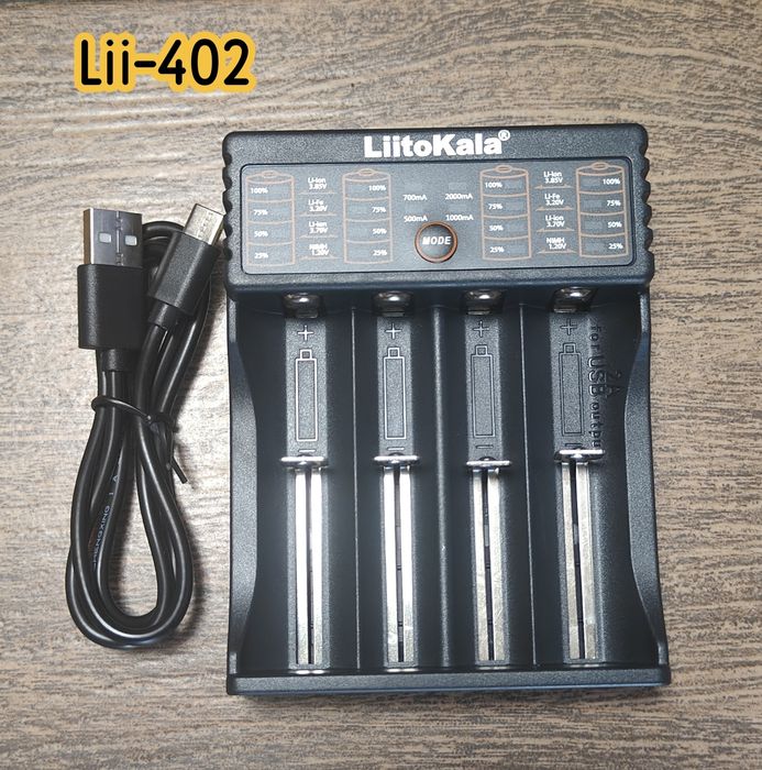 Зарядное устройство LiitoKala Lii-M4S . Lii-CH4. Lii-402 оригинал.