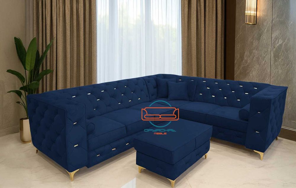 NOWOŚĆ 2025 ! elegancki narożnik z funkcja spania klamerki nr. 90/2025