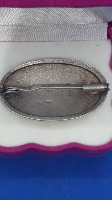 Брошь серебро 875пр.ссср.