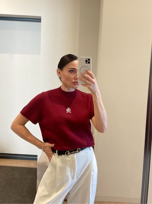 Брендова футболка светр Xs/S вовна шовк стиль cos old money