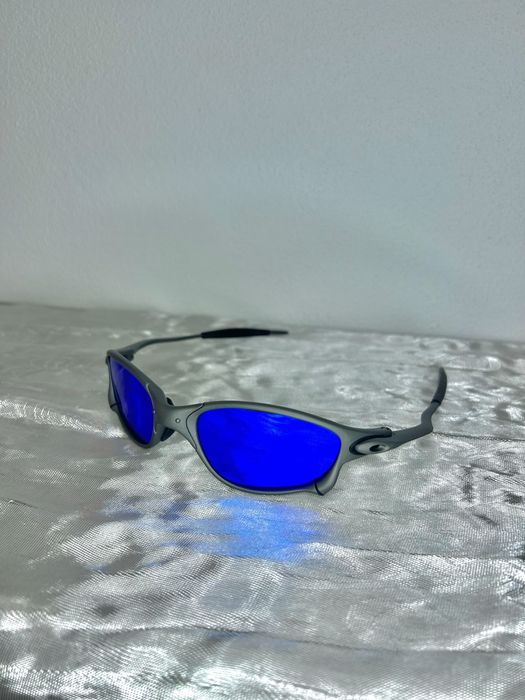 Óculos juliet cinza e azul (metal)