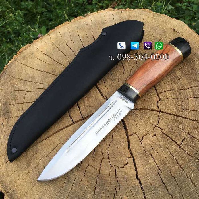 Нож Нескладной/Нож Охотничий/Нож с чехлом/Нож Hunting&Fishing
