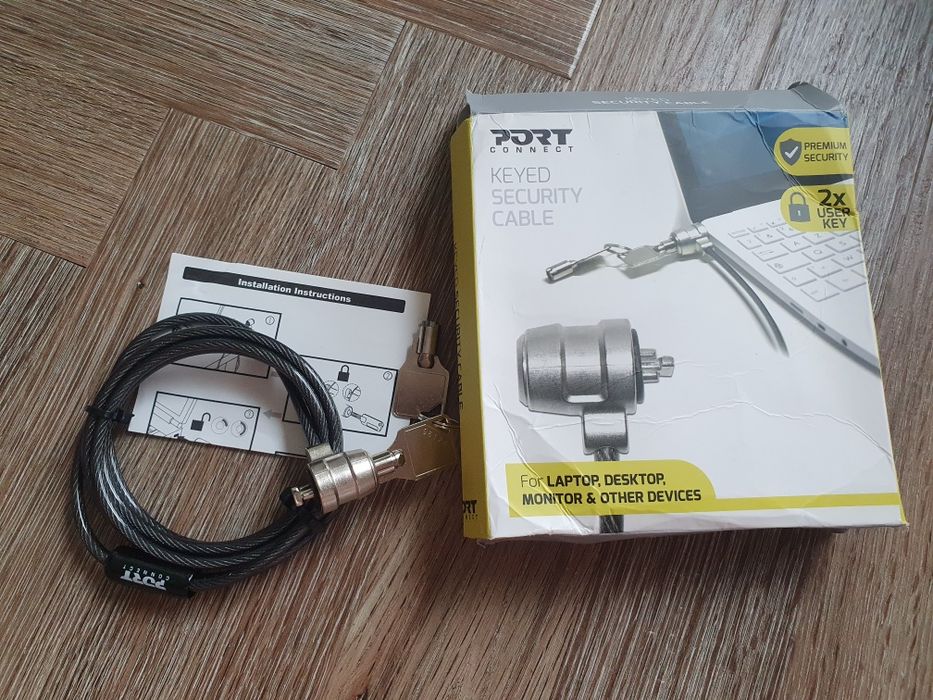 Linka zabezpieczająca do komputera i monitora - NOWA