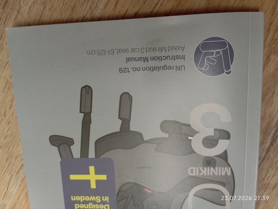 Fotelik samochodowy axkid minikid 3 niebieski
