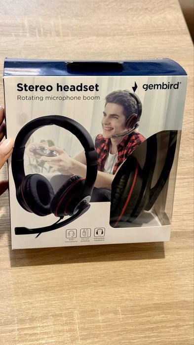 Навушники Gembird Stereo headset (модель: MHS-03-BKWT)