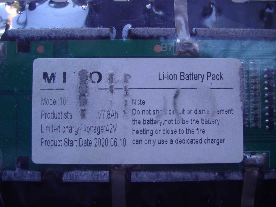 Аккумулятор Li-ion 36v 7.5a 10s3p с BMS (под разборку на 18650) б/у