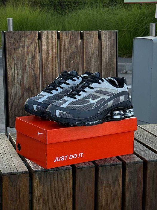 Кросівки Nike SHOX Ride 2 SP X SUPREME, чорно сірі літо осінь р 41-45 найк чоловічі демісезонні без передплат