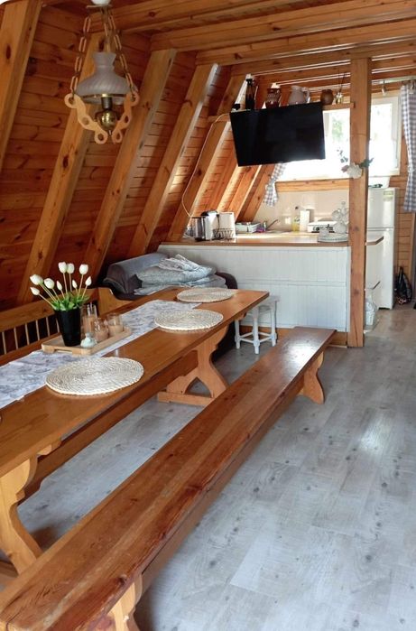 Domek Skorzecin nad jeziorem. Zapraszamy wiosną.Ogrzewany kozą na dr