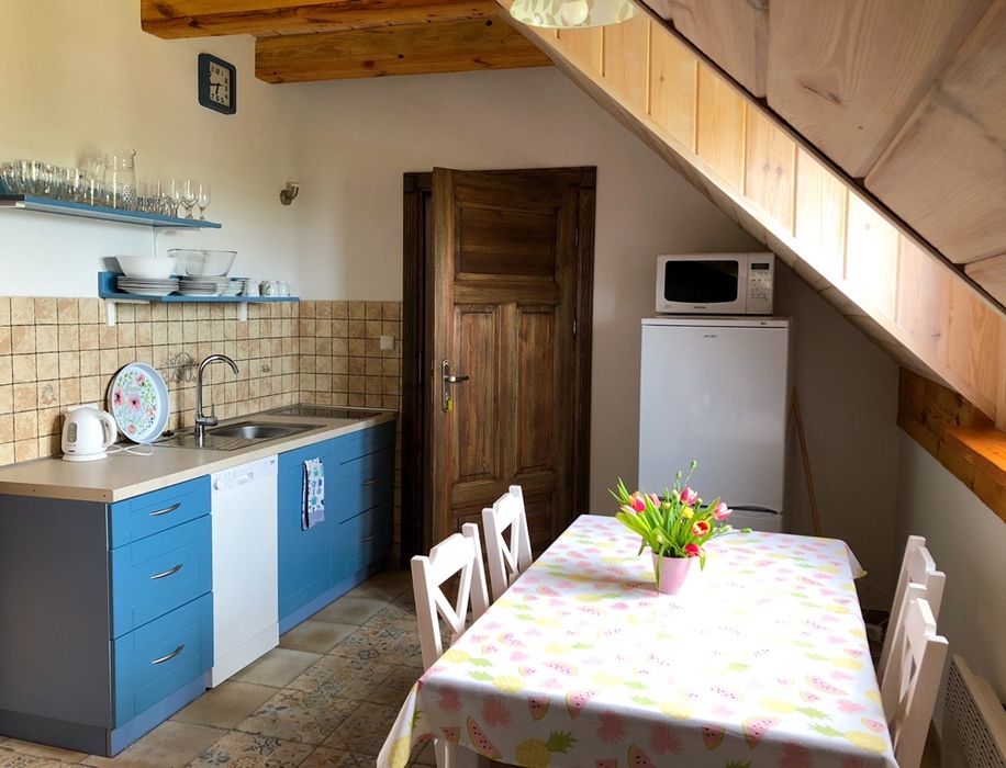 Wiejski domek na mazurach z prywatną plażą