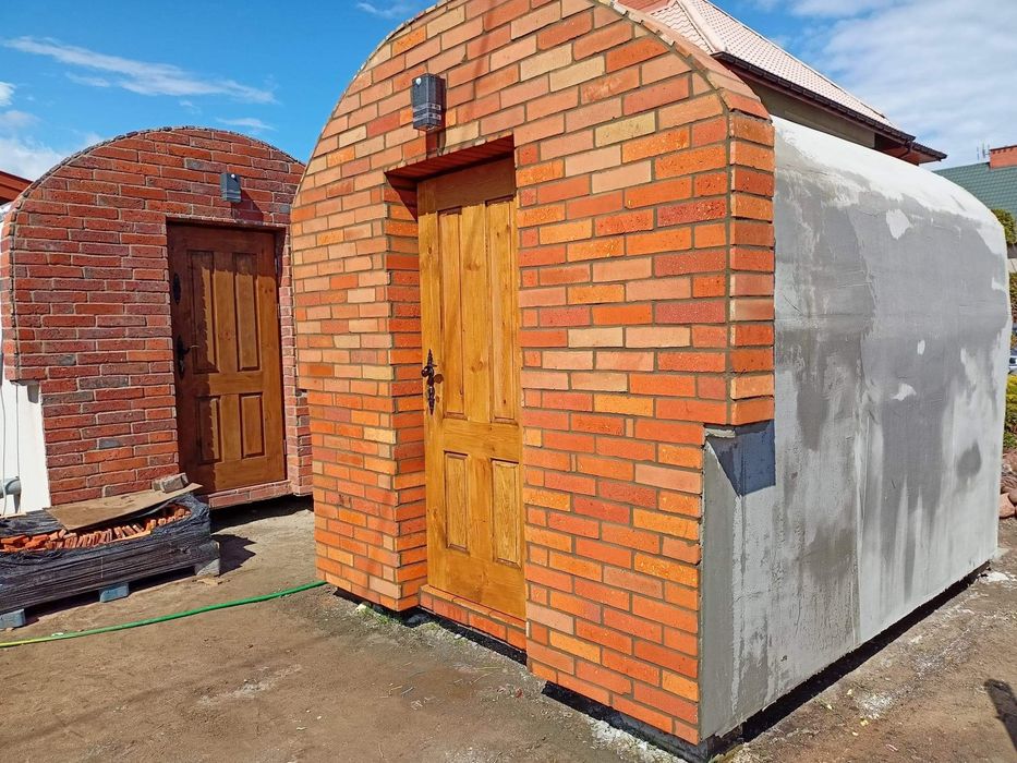 schron betonowy , piwniczka betonowa , ziemianka , piwnica , sauna ogrodowa