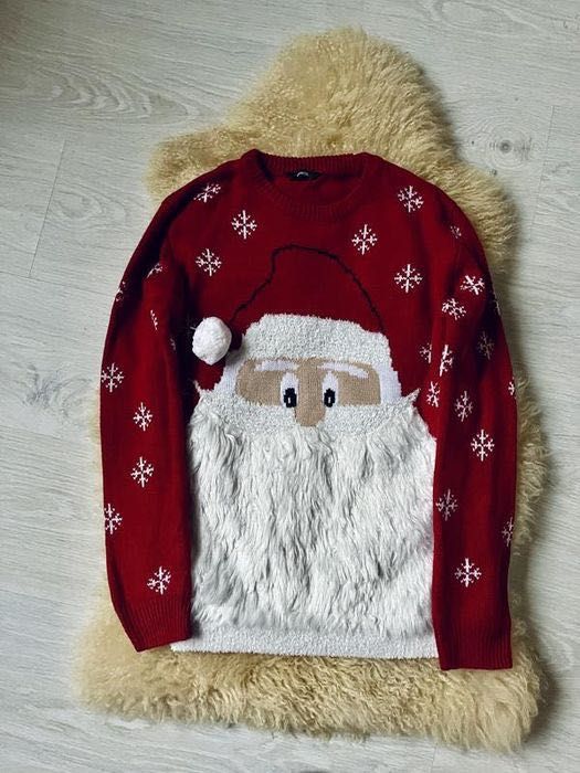 Новорічний різдвяний светр Санта новогодний свитер Санта